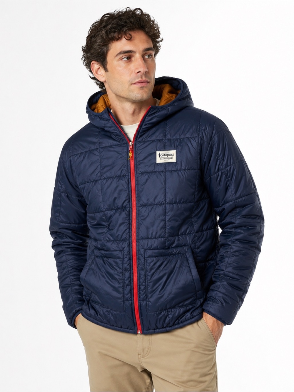 Cotopaxi Reversible Insulated Hooded Jacket Men’s Small Colorblock Navy Puf coat